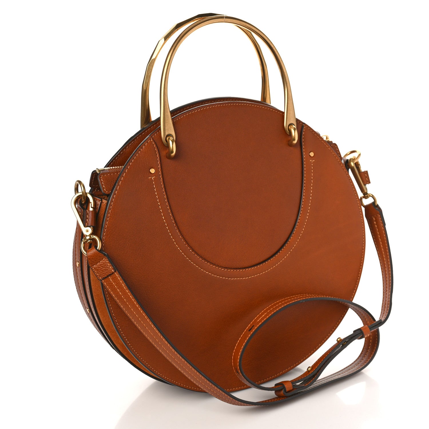 Chloe Calfskin Suede Raffia Medium Pixie Bag Caramel 3 of 9