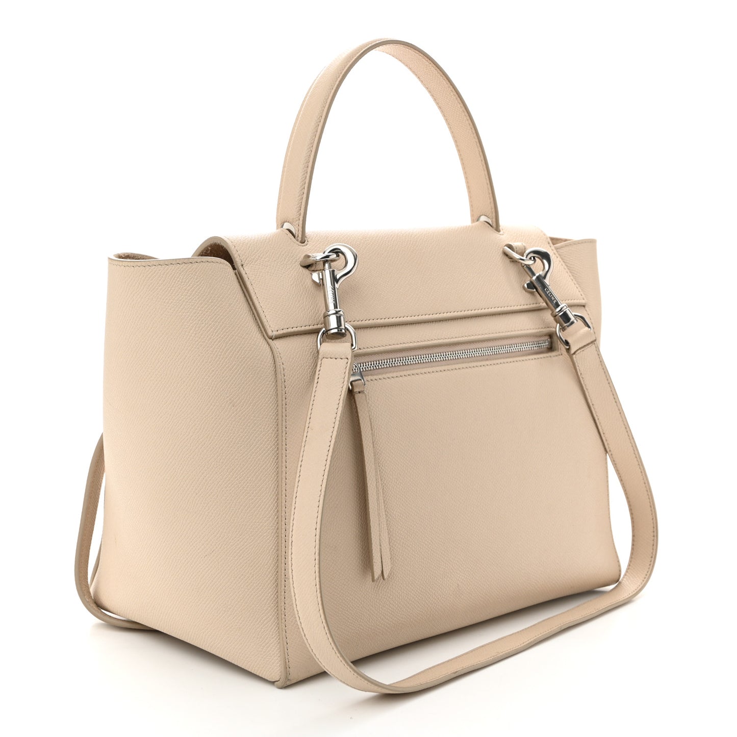 Grained Calfskin Mini Belt Bag Light Taupe