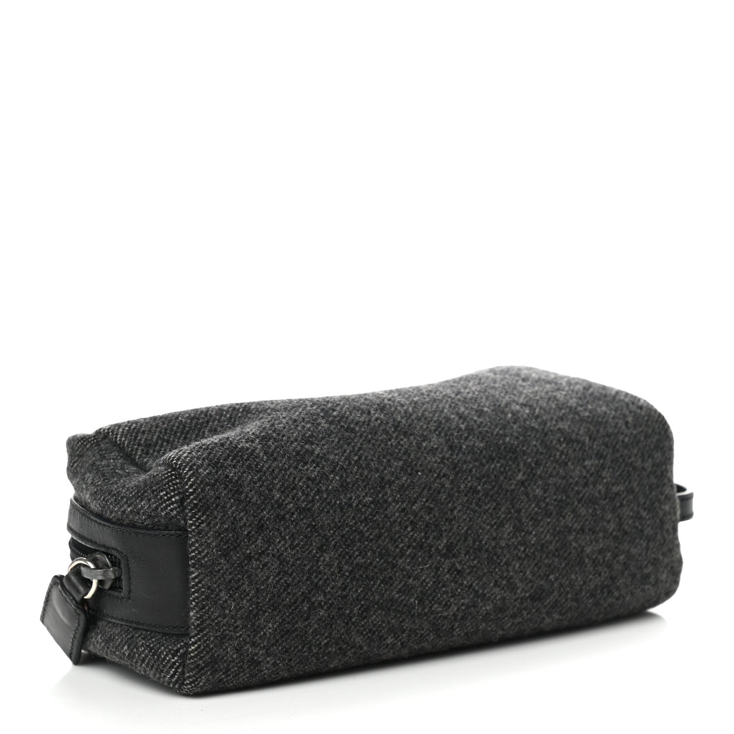 Prada Wool Cosmetic Pouch Grey 4 of 9