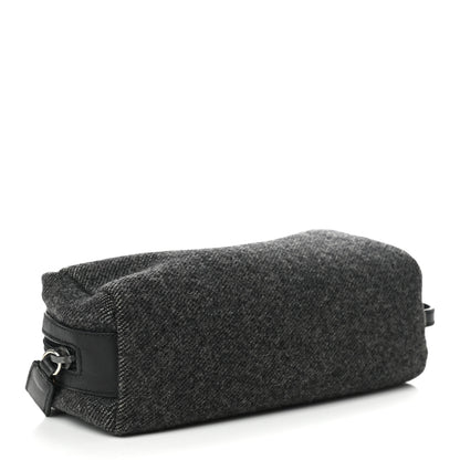 Prada Wool Cosmetic Pouch Grey 4 of 9