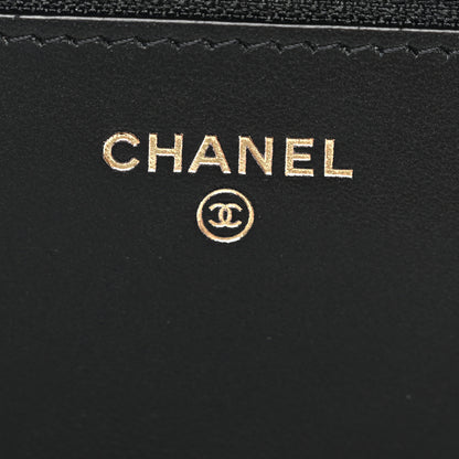 Chanel Caviar Quilted Boy Wallet On Chain WOC Black 19 of 43