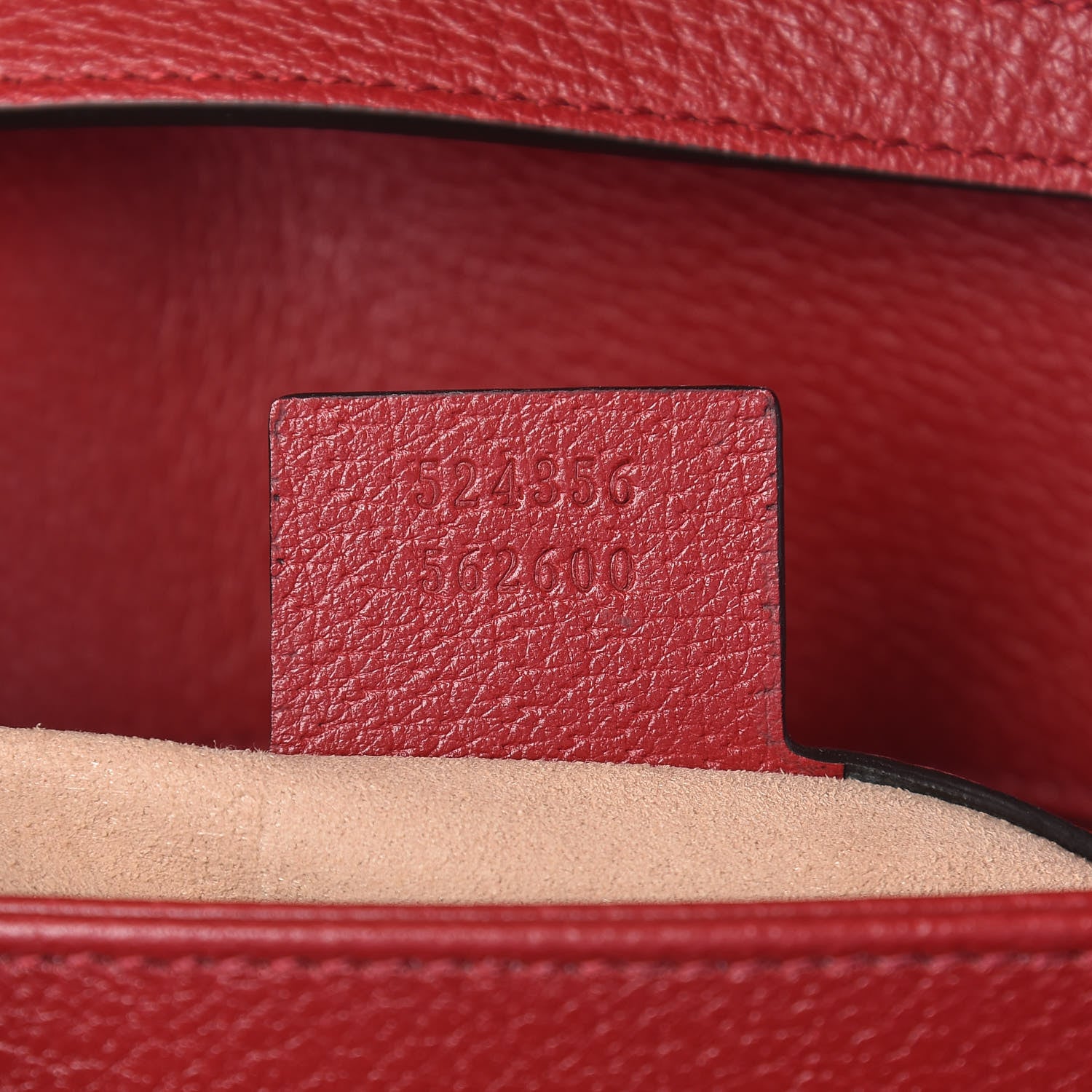 Gucci GG Supreme Monogram Medium Queen Margaret Shoulder Bag Red 7 of 10