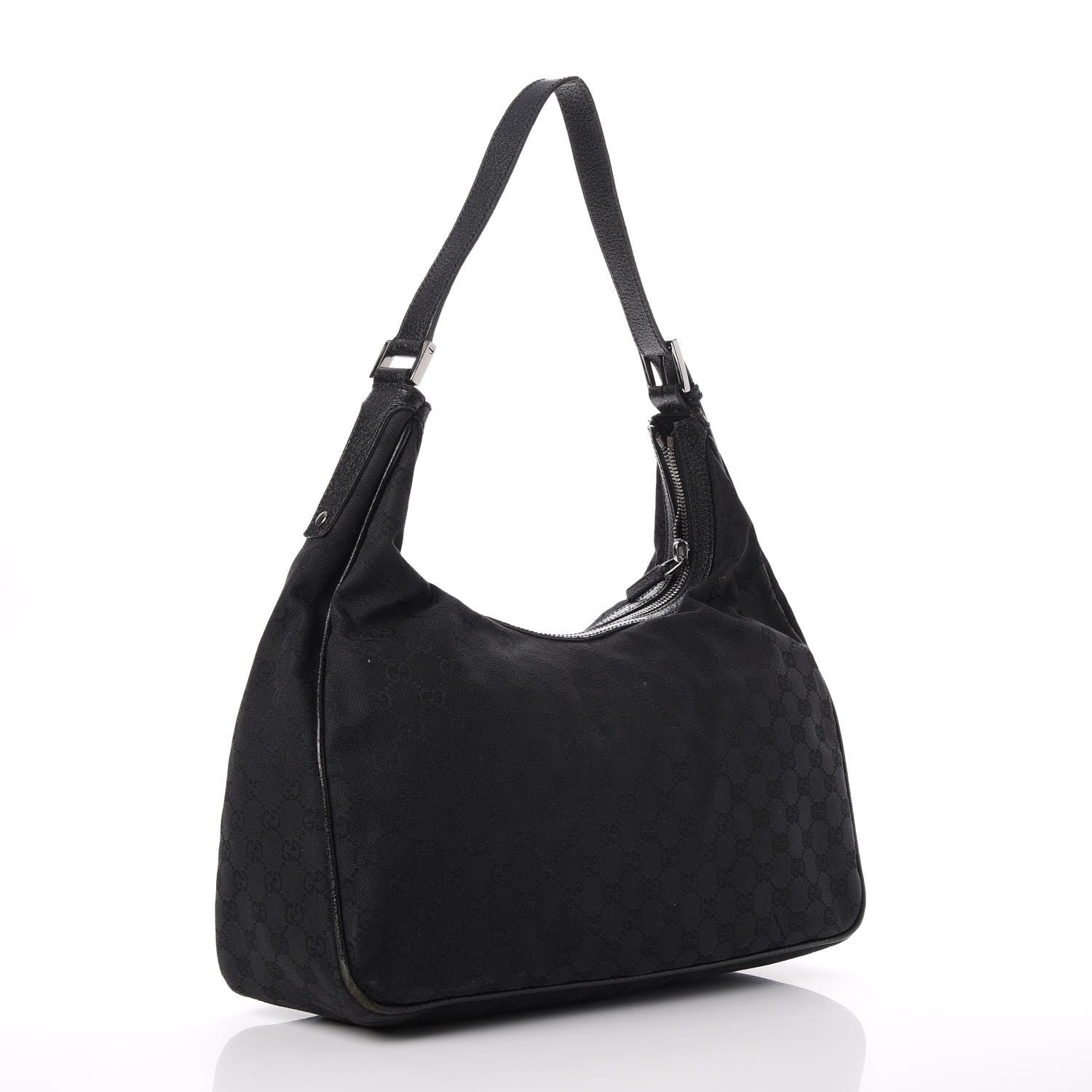Gucci Monogram Front Pocket Hobo Black 3 of 14