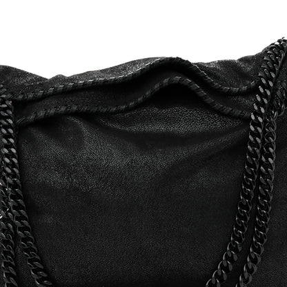 Stella McCartney Shaggy Deer Small Falabella Tote Black 7 of 9