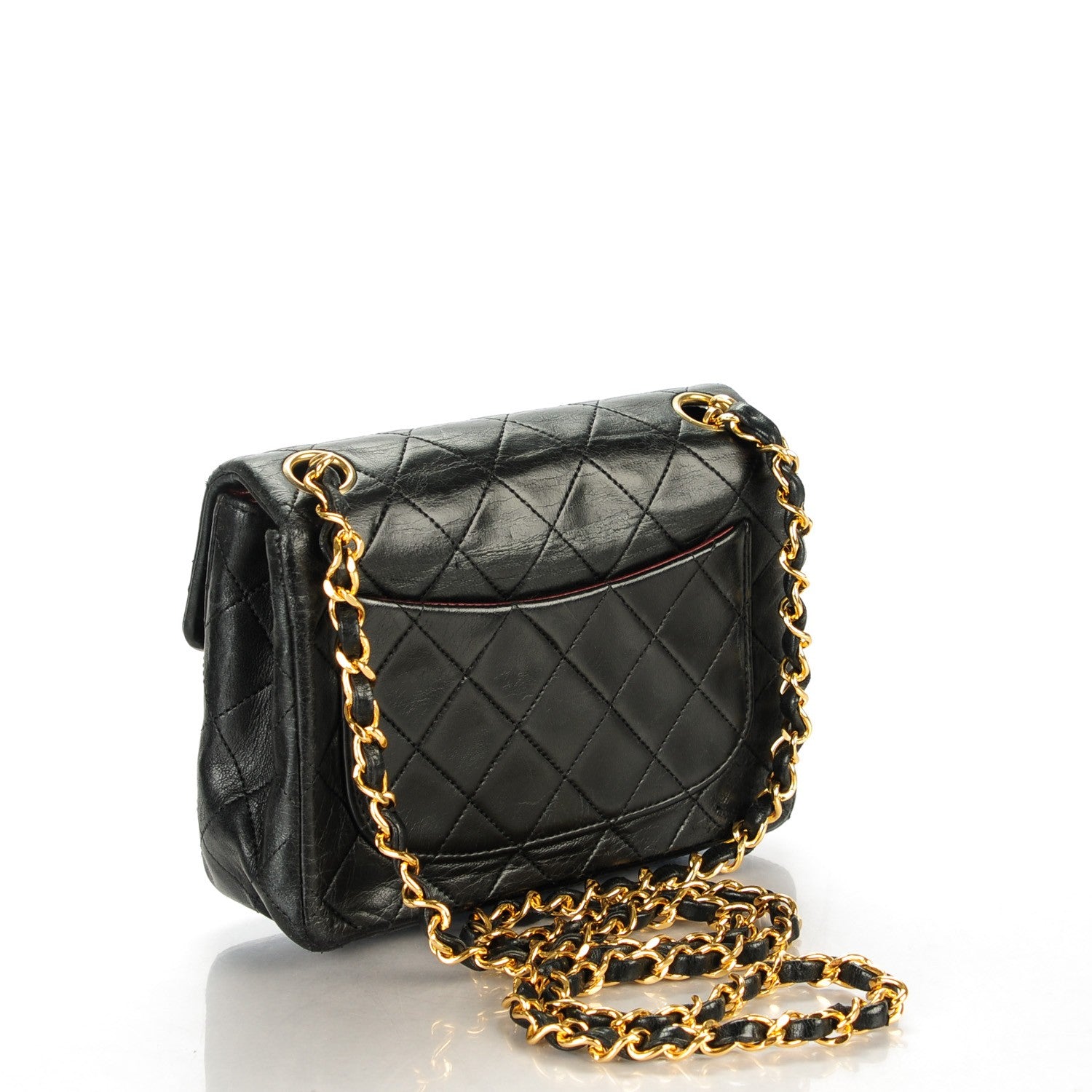 Chanel Lambskin Quilted Mini Square Flap Black 3 of 9