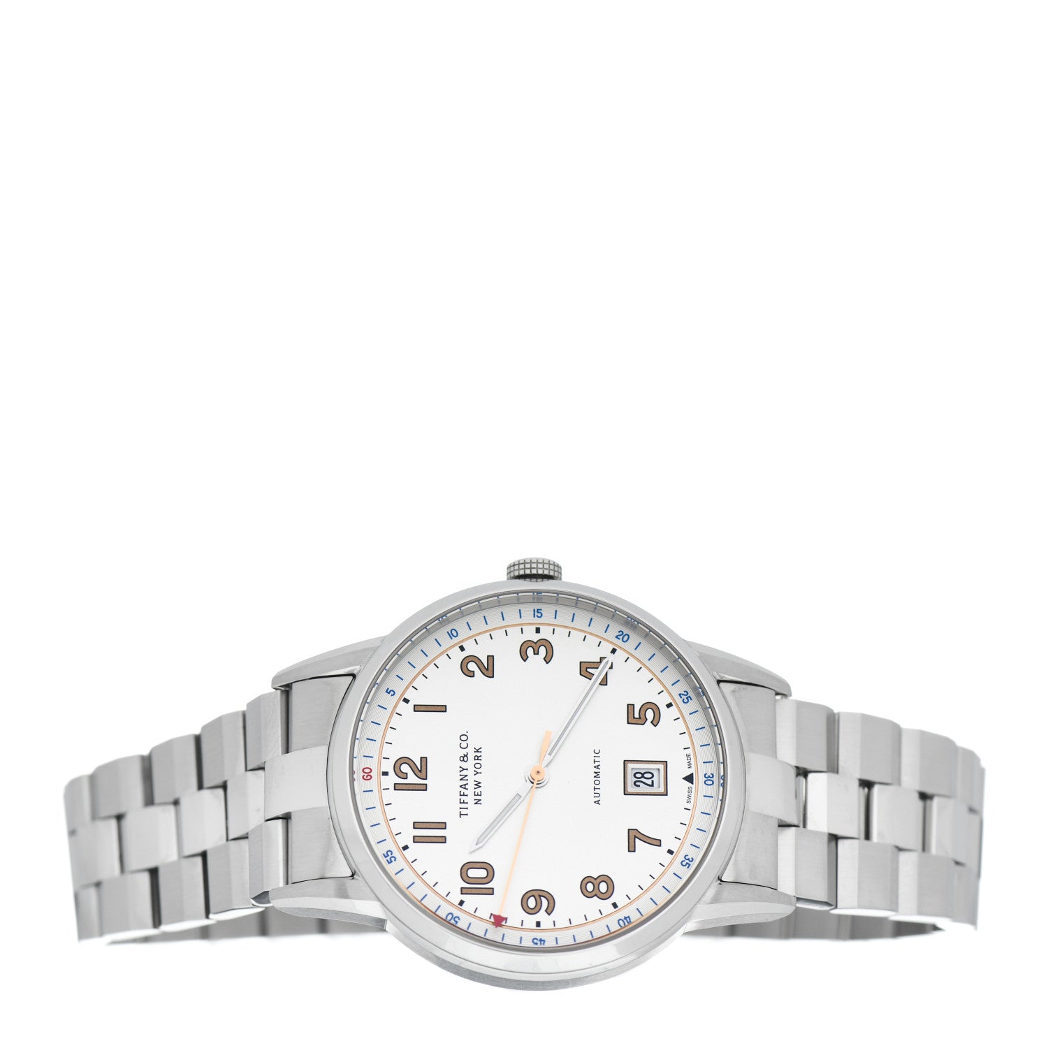 Tiffany Stainless Steel 40mm CT60 3-Hand Automatic Watch 2 of 5