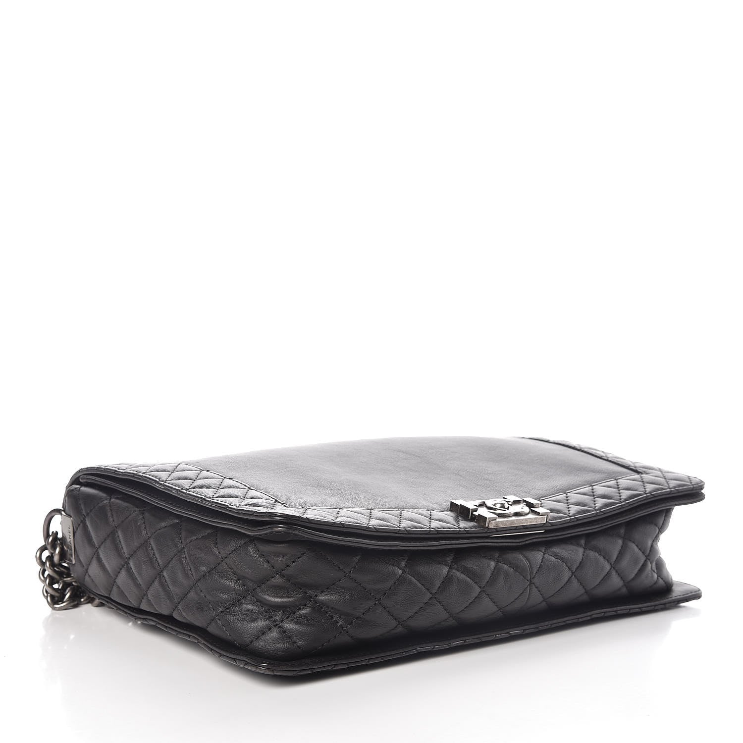 Chanel Calfskin Large Boy Reverso Flap Black 4 of 10