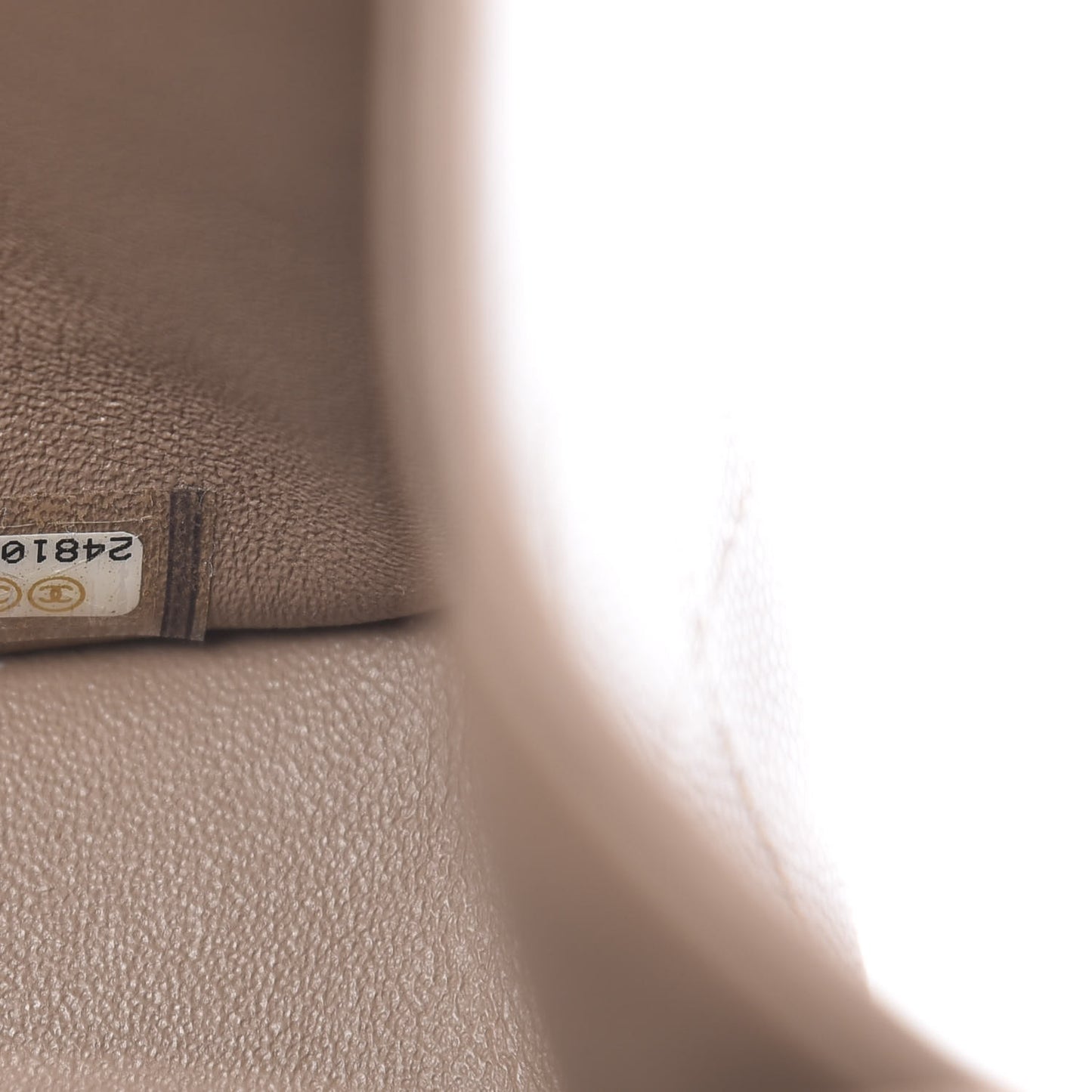 Caviar Quilted Jumbo Double Flap Dark Beige