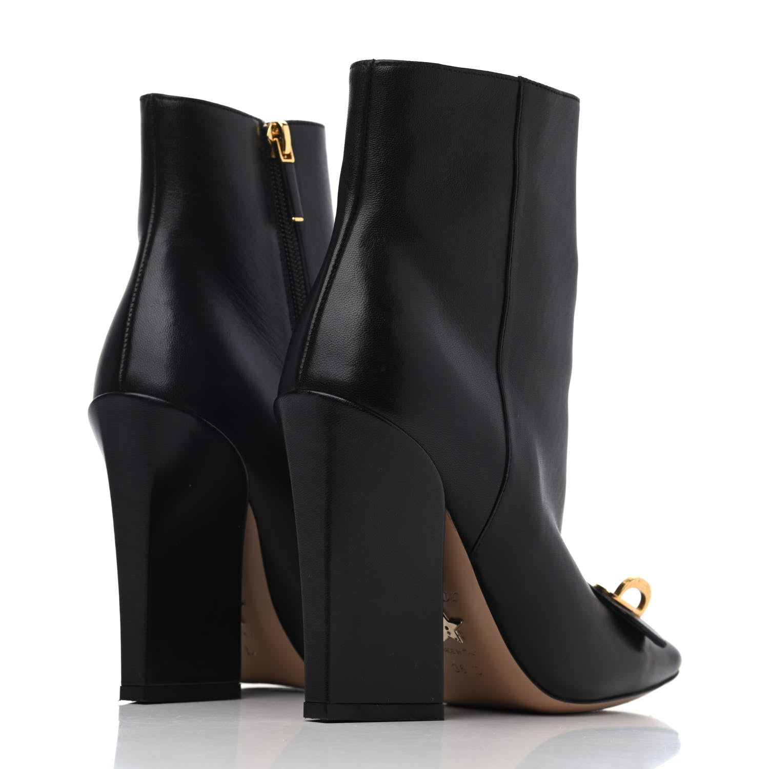 Christian Dior Calfskin CD Ankle Boots 36 Black 3 of 4