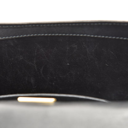 Prada City Calf Pionniere Saddle Bag Black 9 of 13