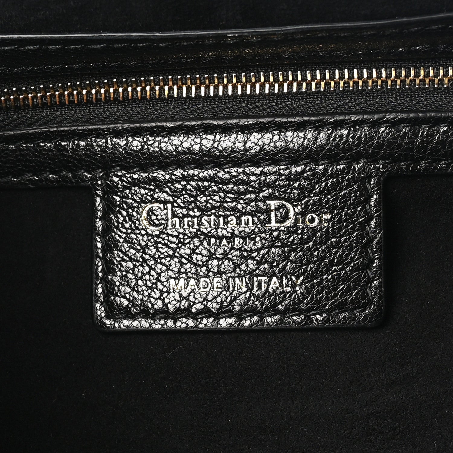 Christian Dior Shiny Goatskin Large Soft Saddle Bag Black 6 of 10