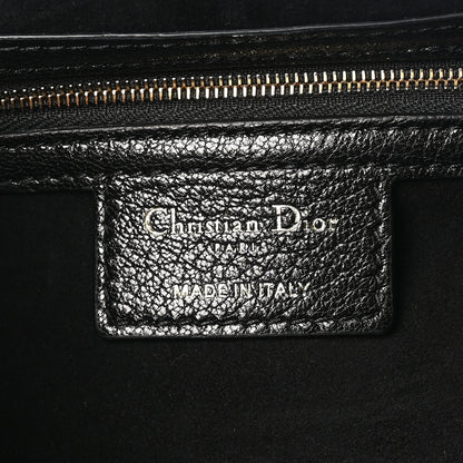 Christian Dior Shiny Goatskin Large Soft Saddle Bag Black 6 of 10