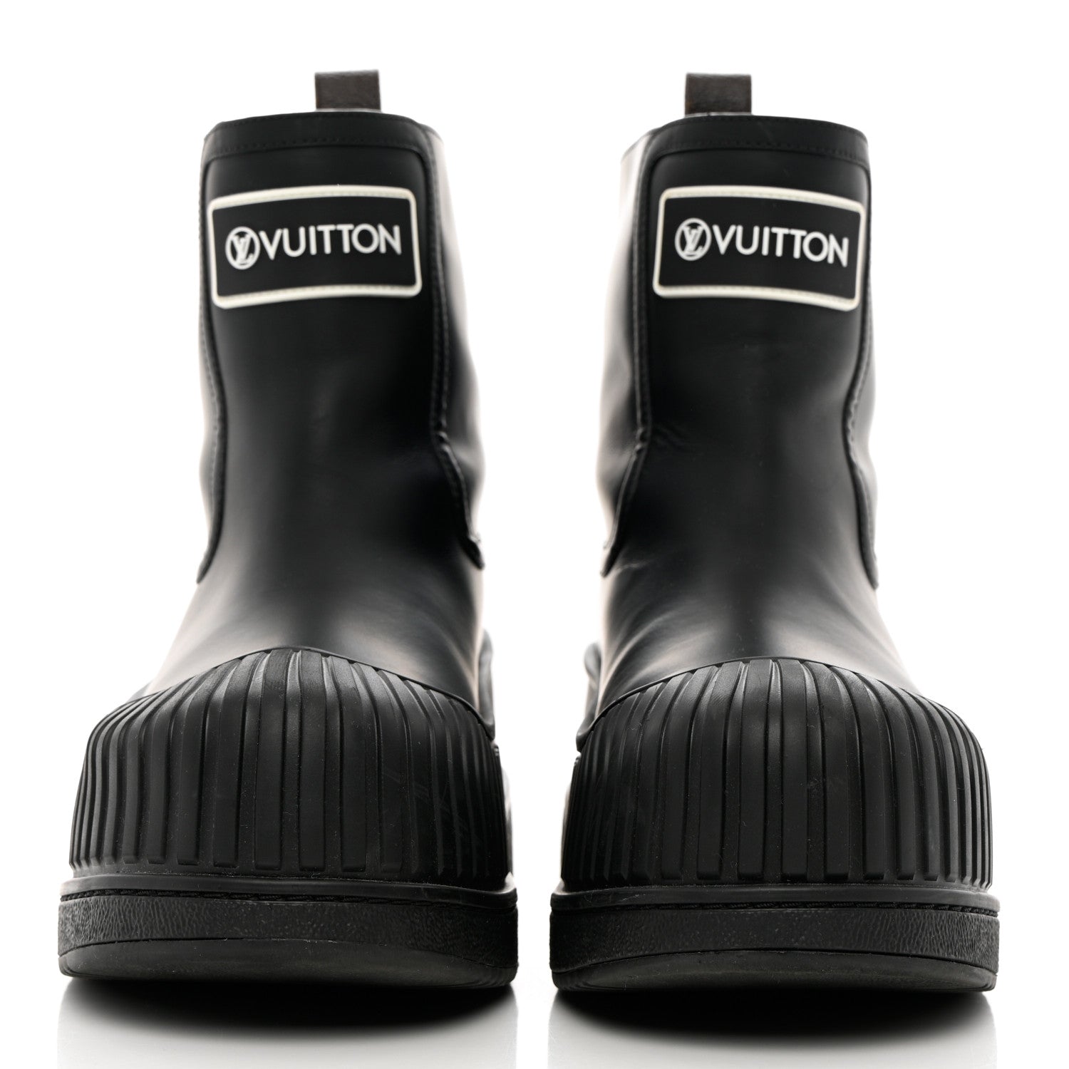 Louis Vuitton Calfskin Polar Flat Ankle Boots 39 Black 2 of 12