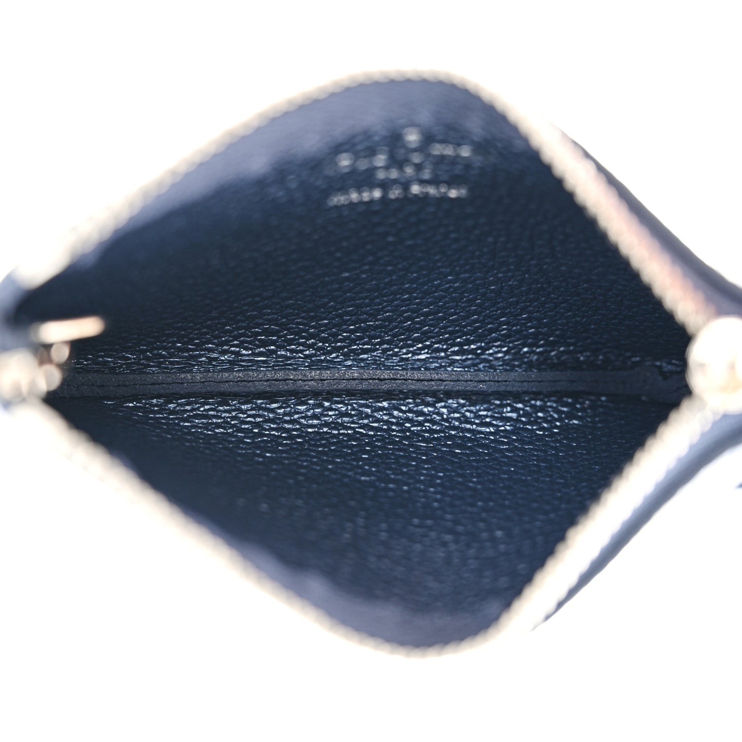 Metallic Empreinte Monogram Giant Key Pouch Navy Nacre