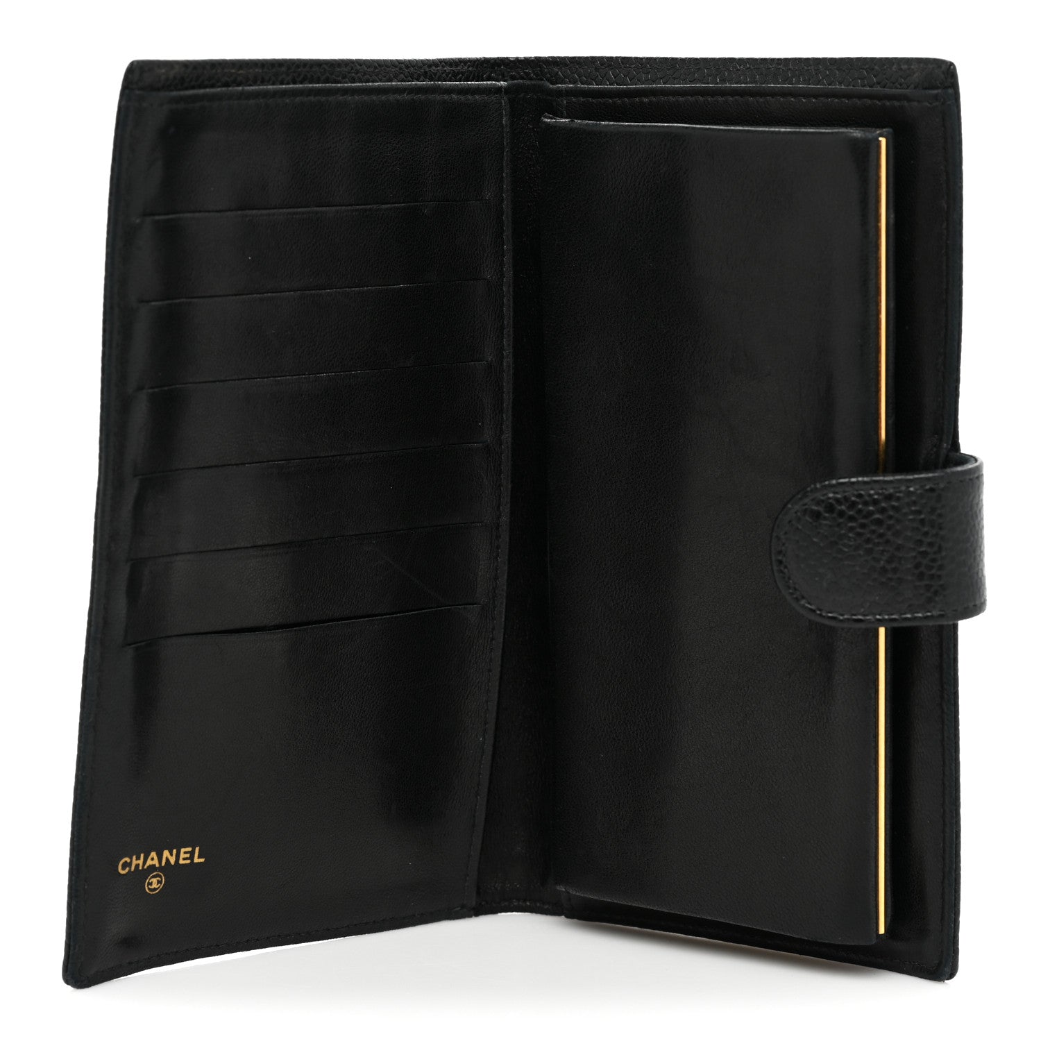 Chanel Caviar Timeless CC French Wallet Black 5 of 15
