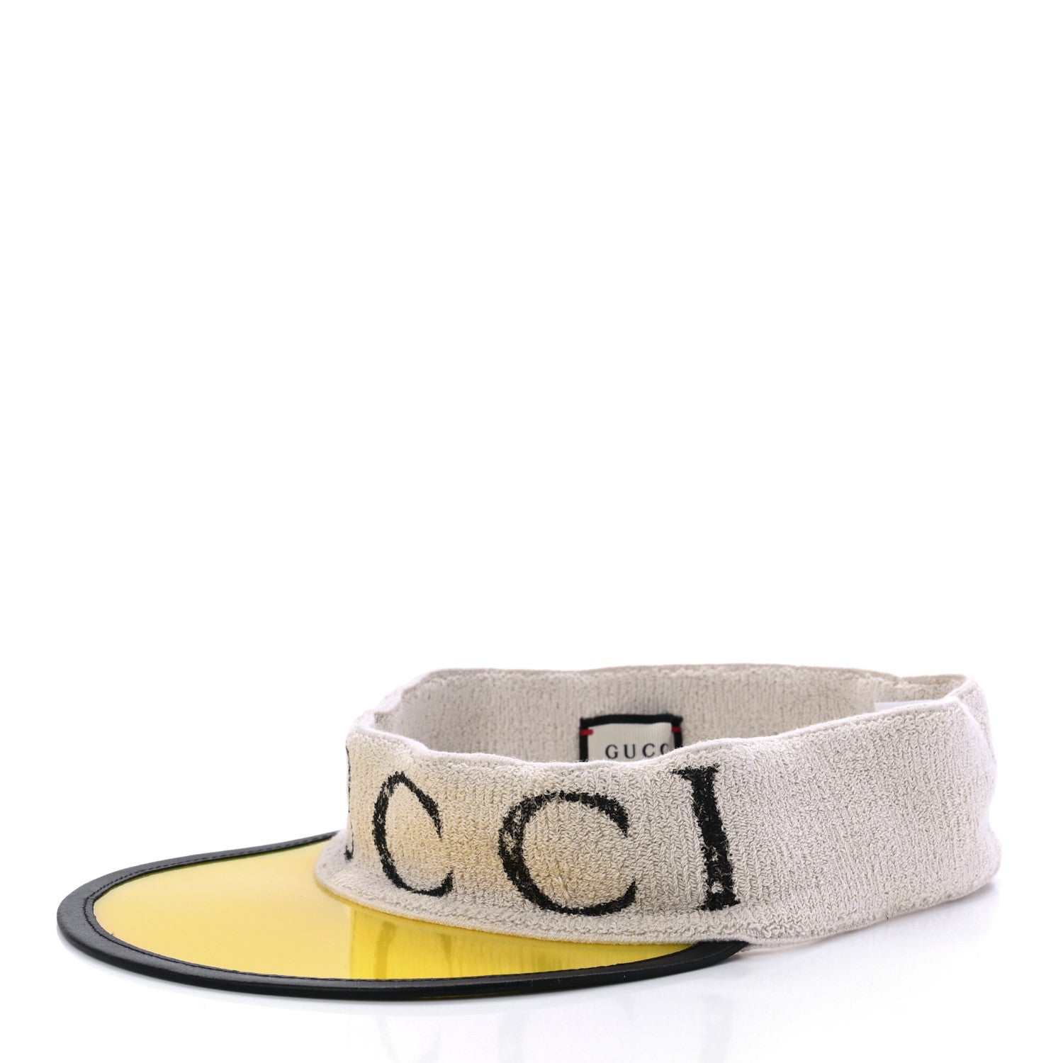 Gucci Vinyl Logo Visor M Yellow 1 of 8