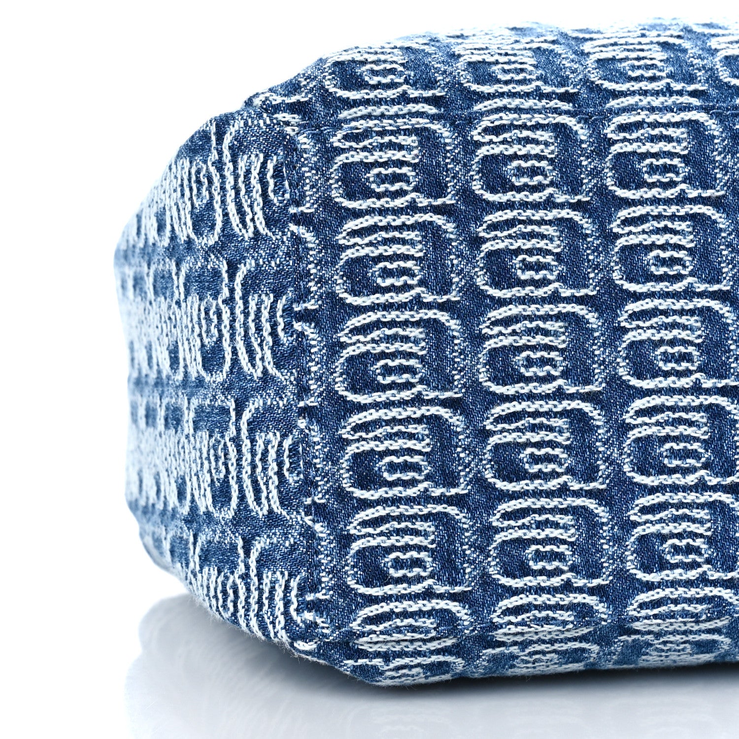 Alexander Wang Jacquard Denim Monogram Small Scrunchie Bag Vintage Indigo 7 of 8