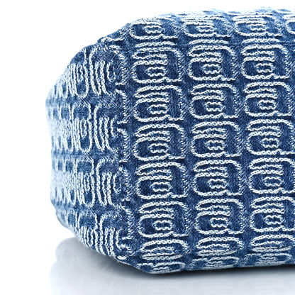 Alexander Wang Jacquard Denim Monogram Small Scrunchie Bag Vintage Indigo 7 of 8