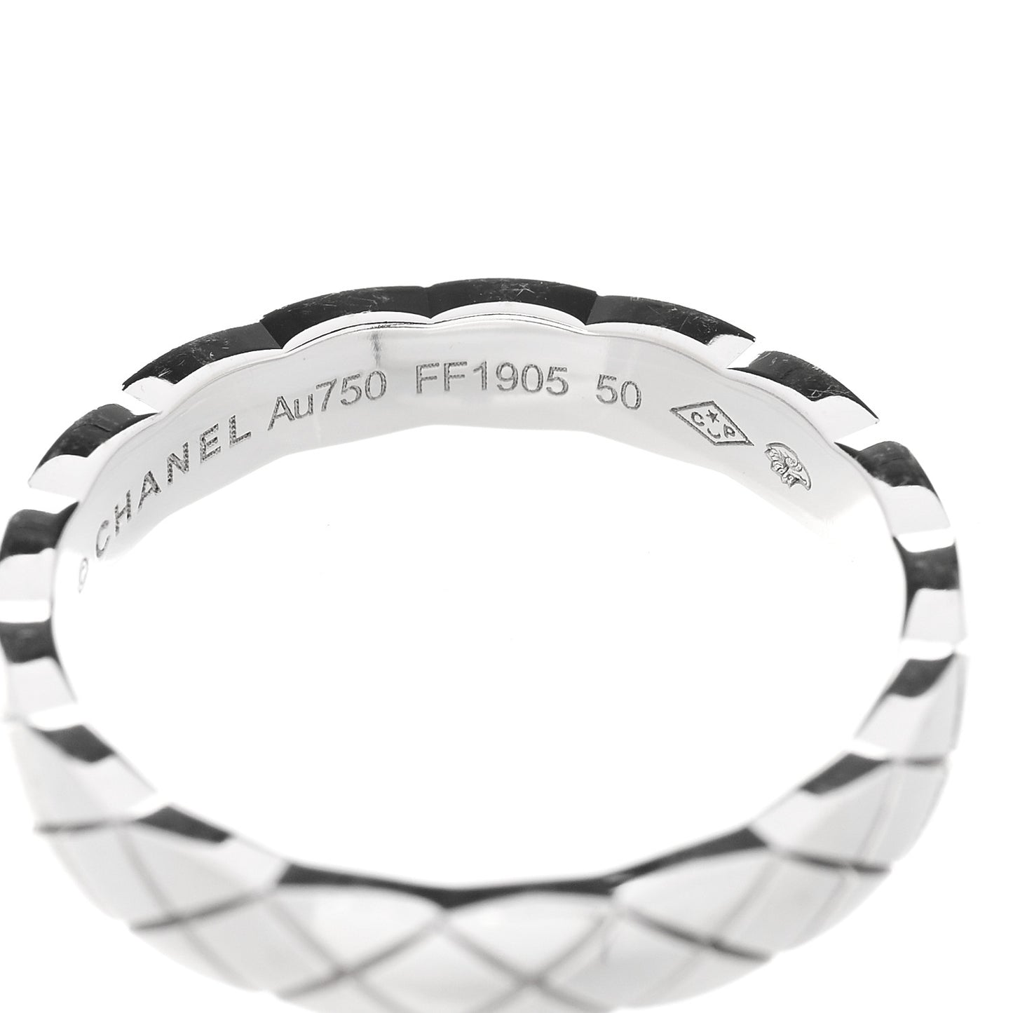 18K White Gold Mini Coco Crush Ring 50 5.25