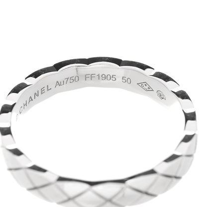 Chanel 18K White Gold Mini Coco Crush Ring 50 5.25 5 of 5