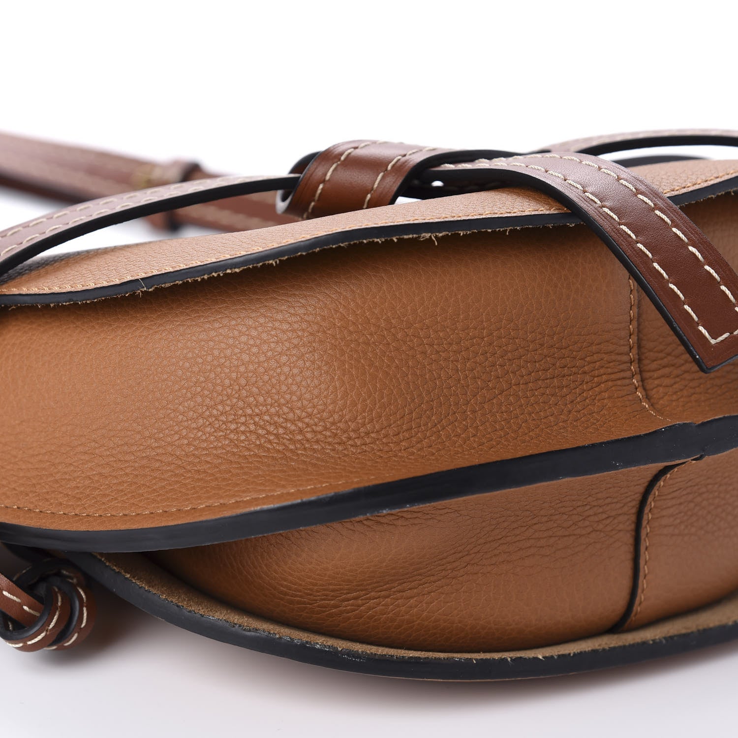 Loewe Grained Calfskin Small Gate Crossbody Bag Caramel Pecan 6 of 10