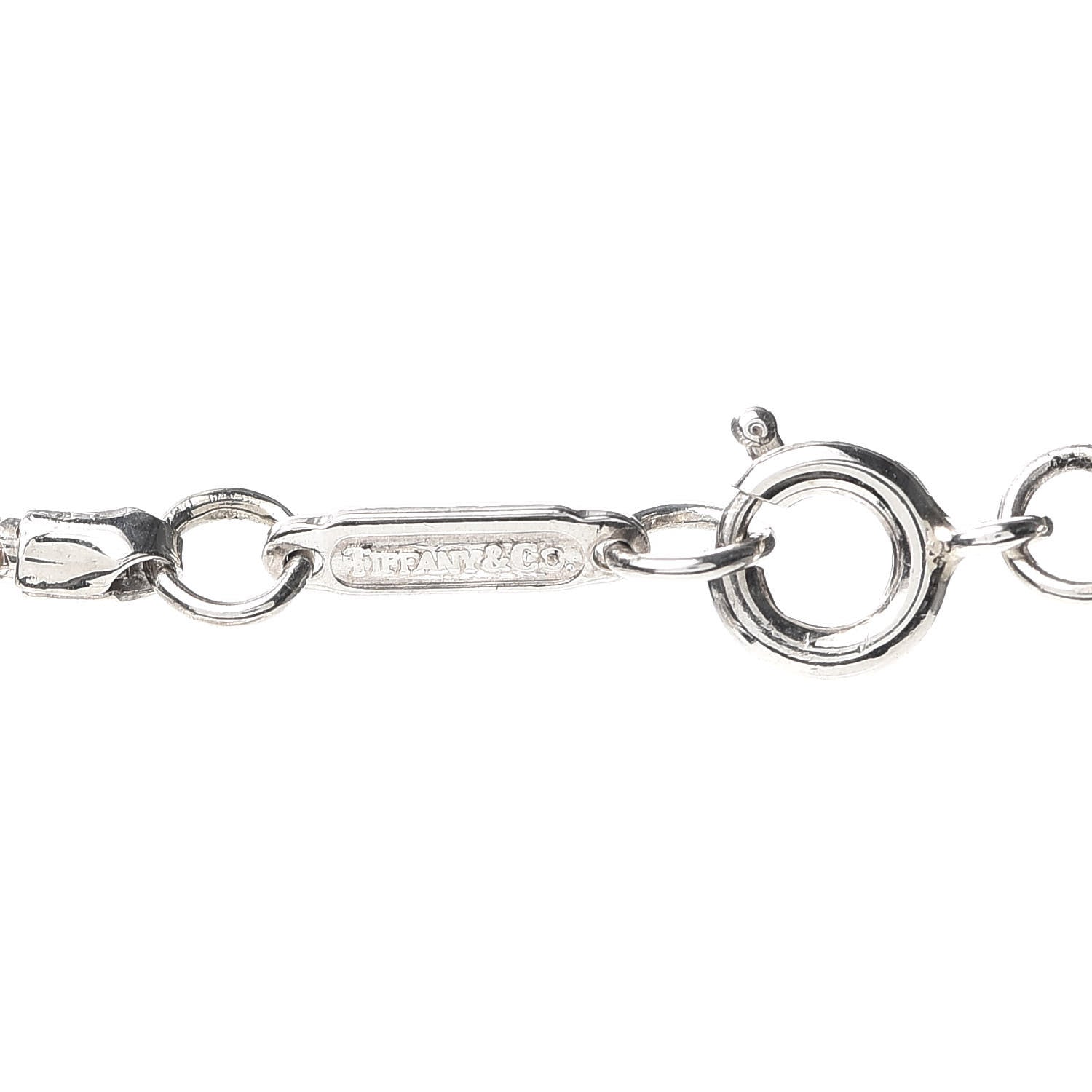 Tiffany Sterling Silver 1837 Bar Pendant Necklace 4 of 5