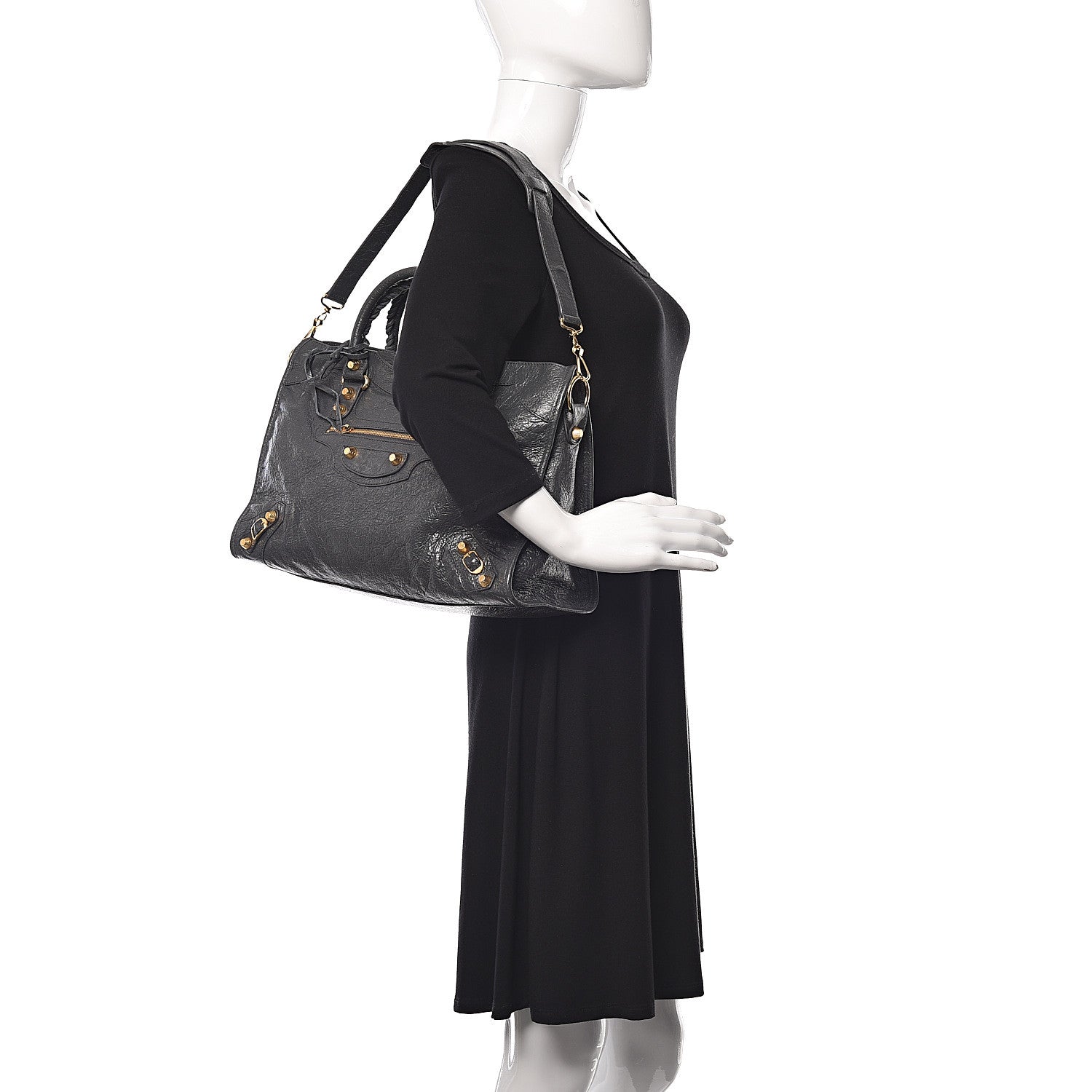 Balenciaga Agneau Giant 12 Gold Hardware City Gris Fossile 2 of 10