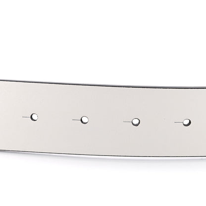 Chanel Calfskin CC Reversible Belt 90 Black White 3 of 5