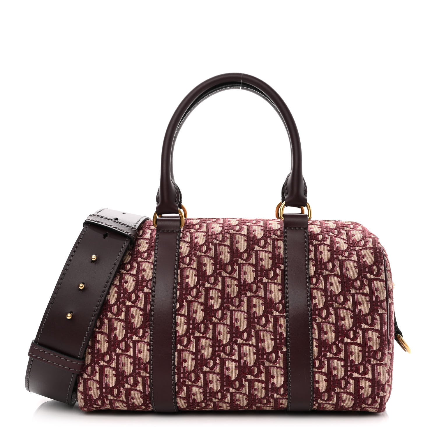 Christian Dior Oblique Boston Bag Bordeaux 1 of 10