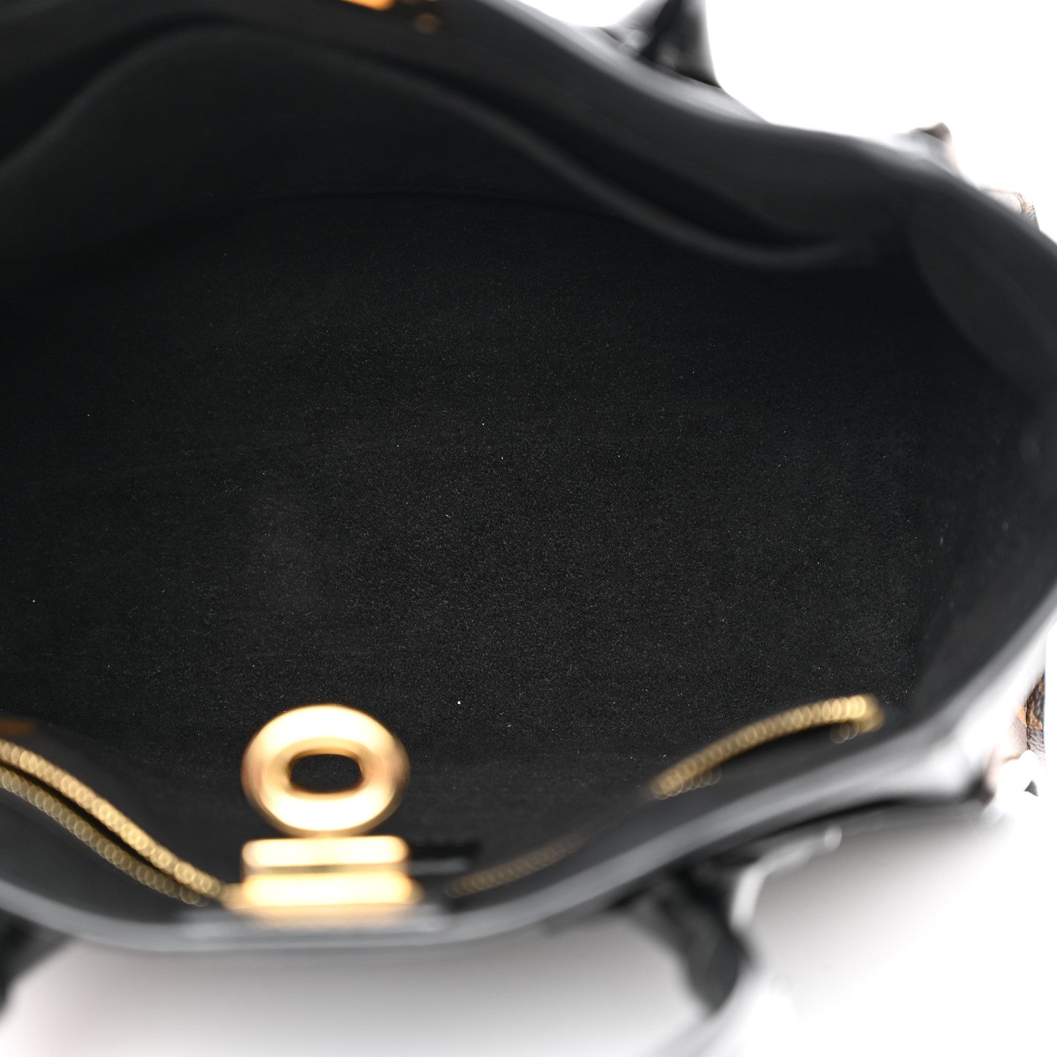 Louis Vuitton Calfskin Monogram On My Side PM Black 5 of 9