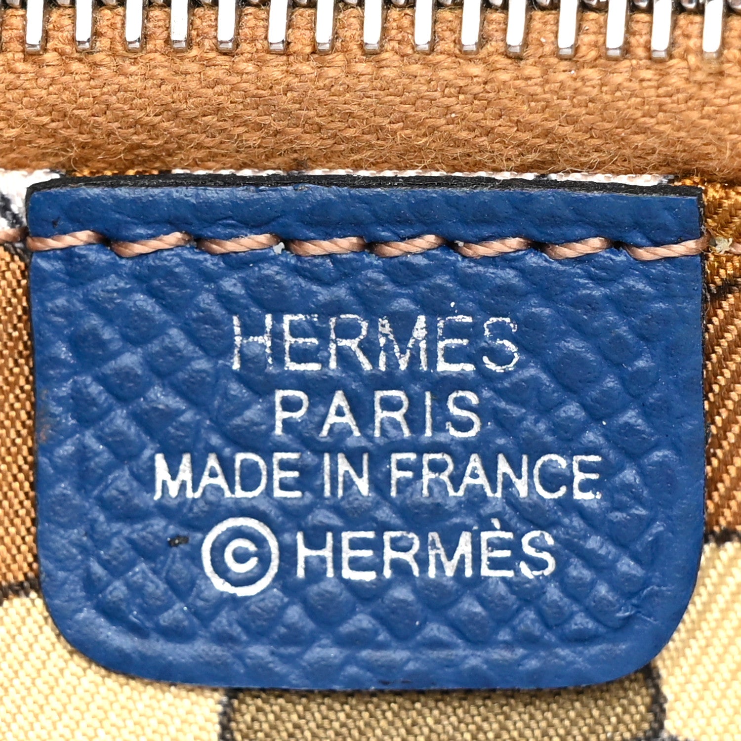 Hermes Epsom Silk'in Compact Wallet Deep Bleu 8 of 12