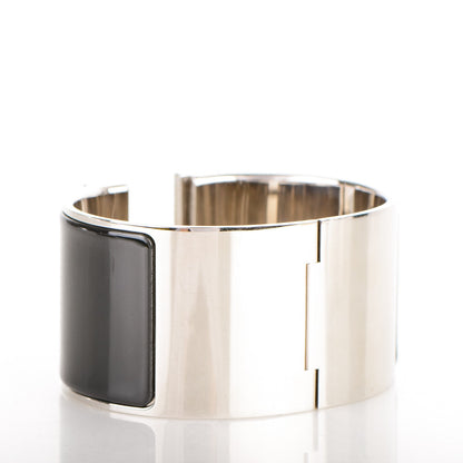 Hermes Enamel Extra Wide Clic H Bracelet GM Black 3 of 4