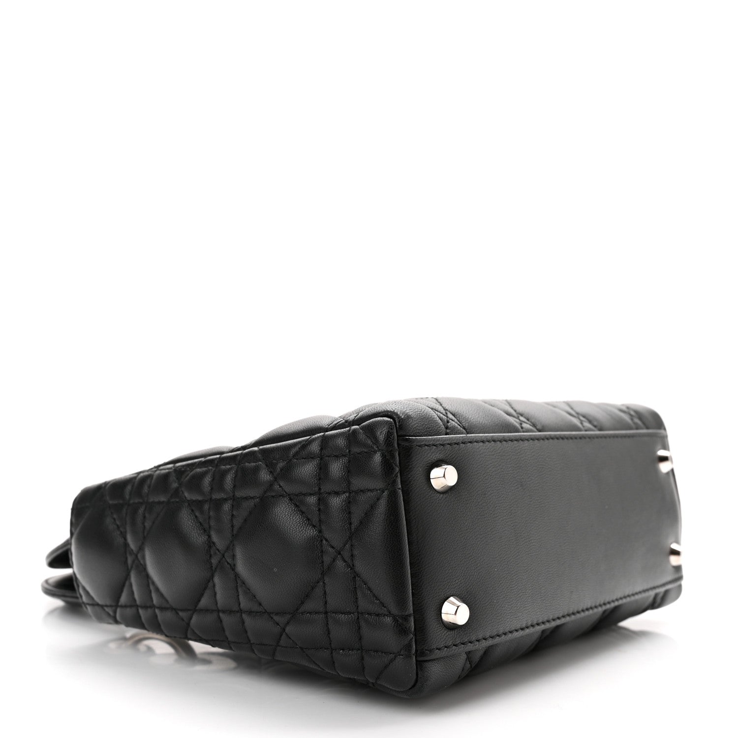 Christian Dior Lambskin Cannage Mini Lady Dior Black 4 of 11