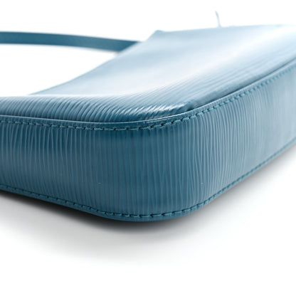 Louis Vuitton Epi Pochette Accessories NM Cyan 9 of 13