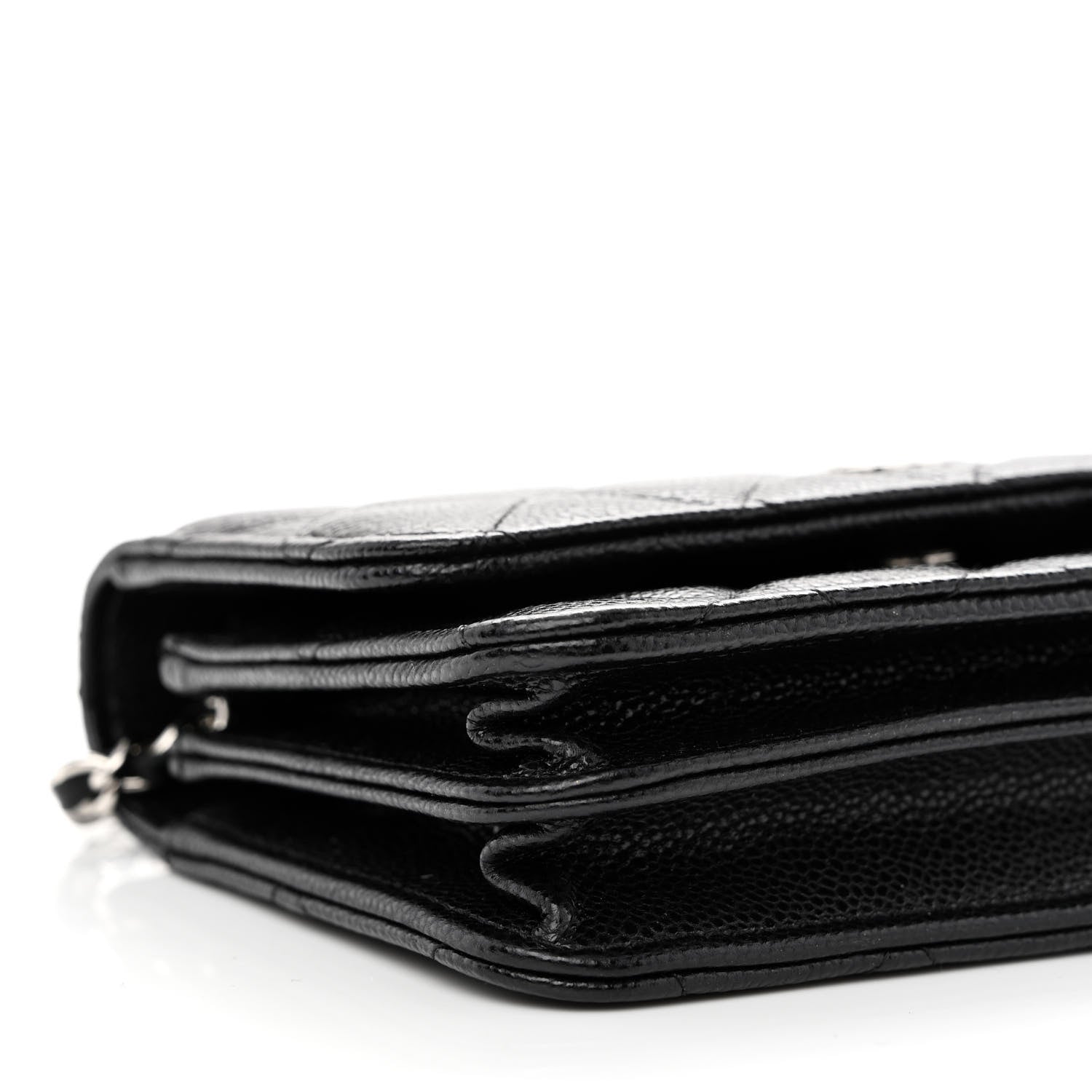 Chanel Caviar Quilted Mini Wallet On Chain WOC Black 9 of 11