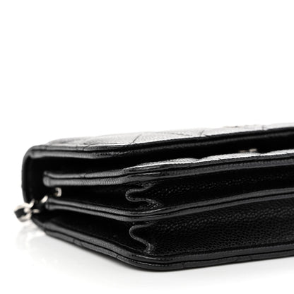 Chanel Caviar Quilted Mini Wallet On Chain WOC Black 9 of 11