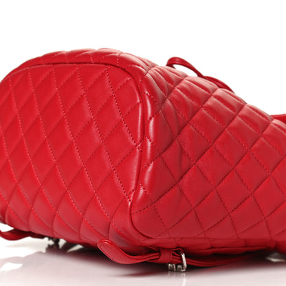Chanel Lambskin Quilted Small Urban Spirit Backpack Red 10 of 10
