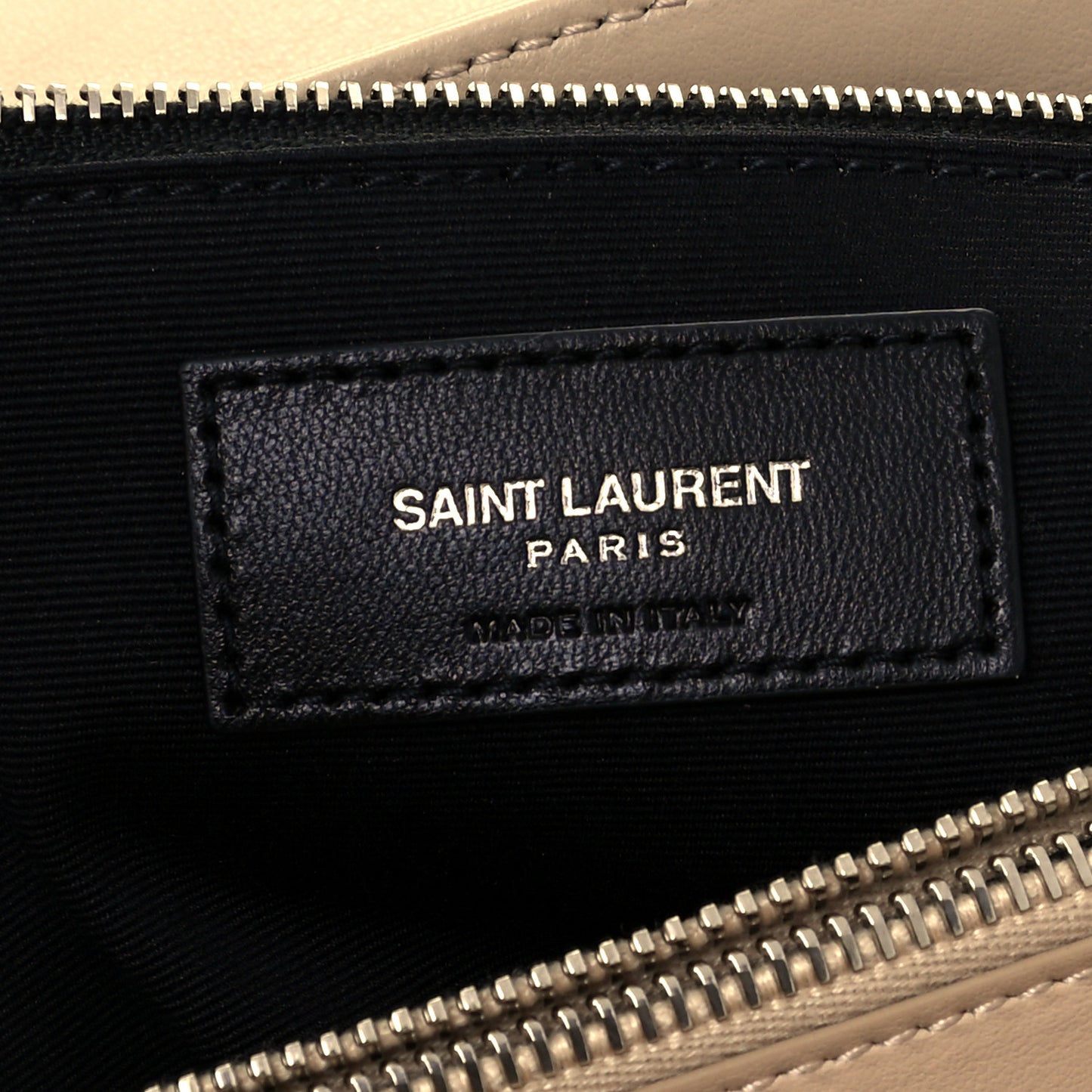 Calfskin Y Quilted Monogram Medium Loulou Chain Satchel Nude Powder