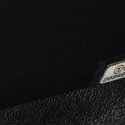 Chanel Lambskin Chevron Quilted Jumbo Double Flap So Black 7 of 12