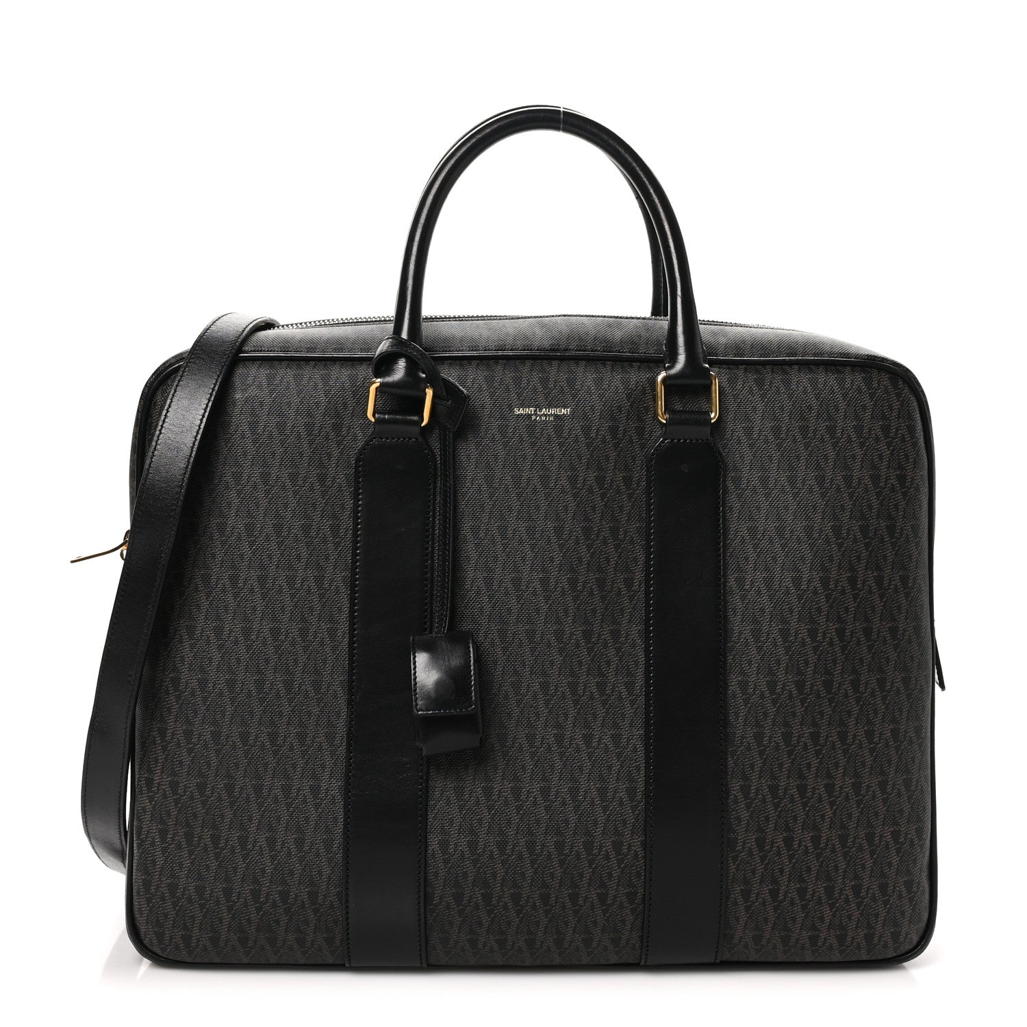 Saint Laurent Toile Classic Monogram Rodeo Briefcase Black 1 of 14