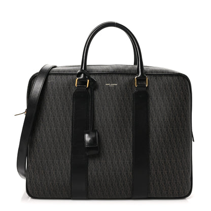 Saint Laurent Toile Classic Monogram Rodeo Briefcase Black 1 of 14