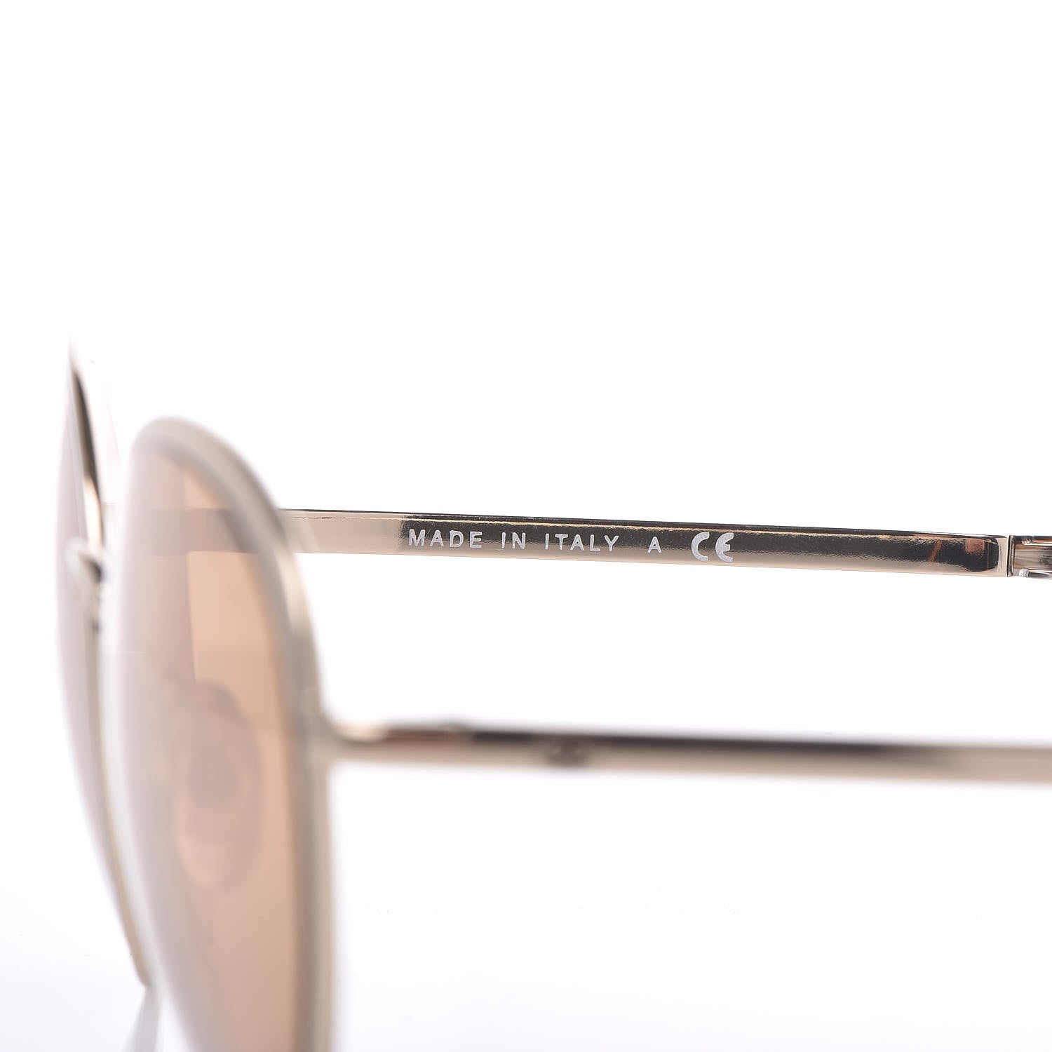 Chanel Round Mirror Sunglasses 4206 Gold 6 of 7