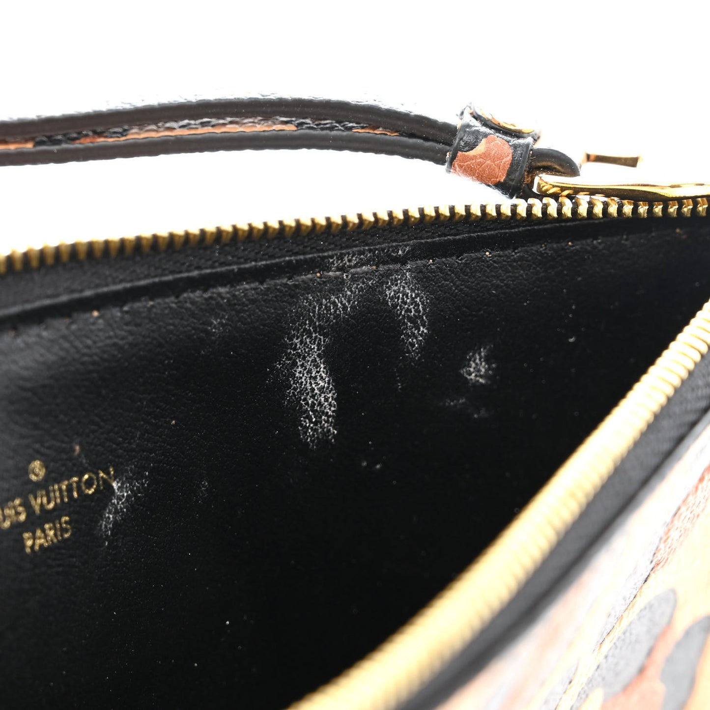 Monogram Animal Print Pochette Felicie Chain Wallet