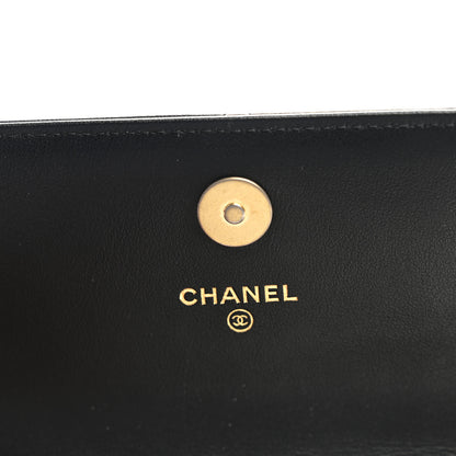 Chanel Lambskin Quilted Chanel 19 Flap Clutch Black 6 of 8