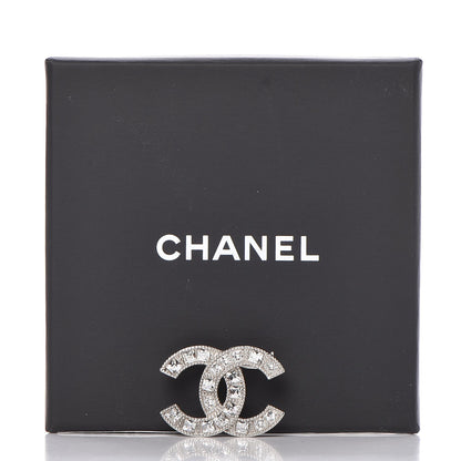 Chanel Crystal CC Brooch Silver 5 of 5