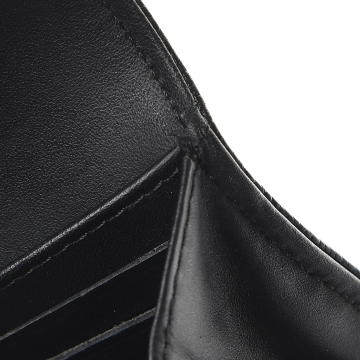 Caviar Quilted Boy Flap Wallet Black