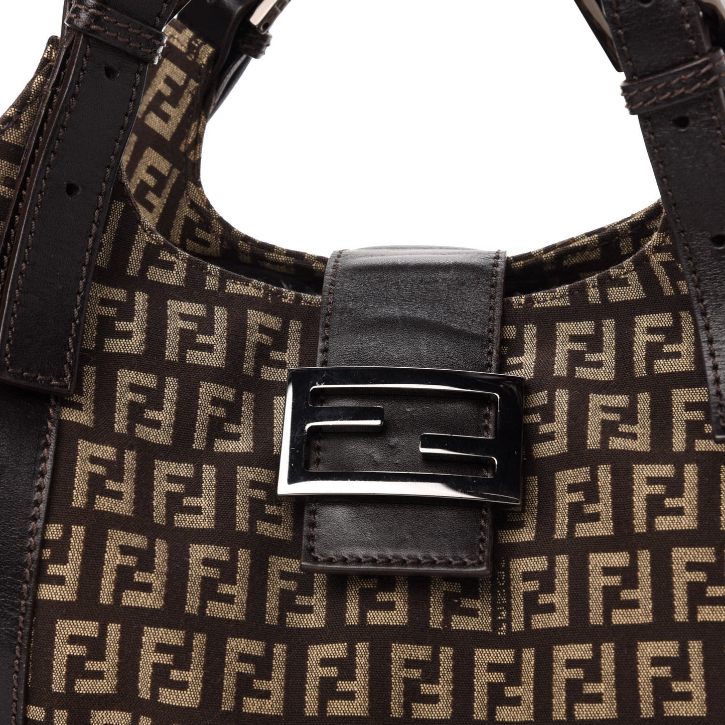 Zucchino Vitello Shoulder Bag Testa di Moro Beige