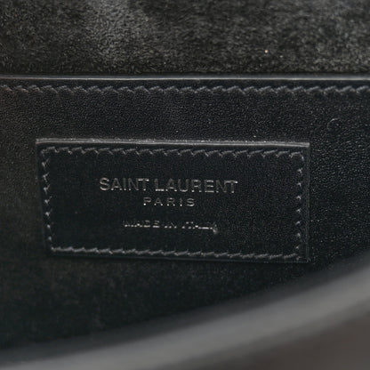 Saint Laurent Box Calfskin Grommet Crossbody Bag Black 6 of 11