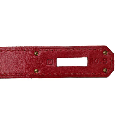 Hermes Tadelakt Ghillies Birkin 35 Rubis 7 of 20