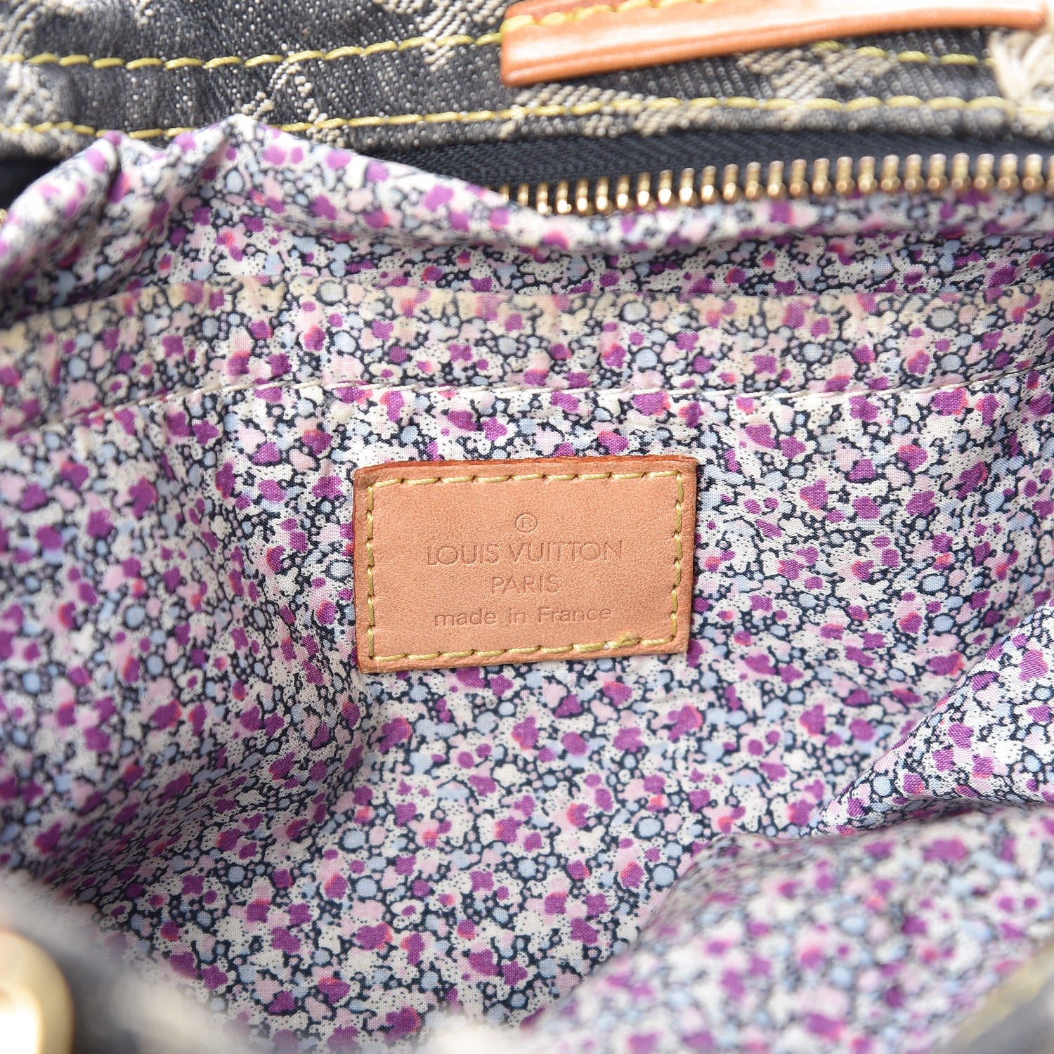 Louis Vuitton Denim Patchwork Speedy 30 Grey 6 of 11